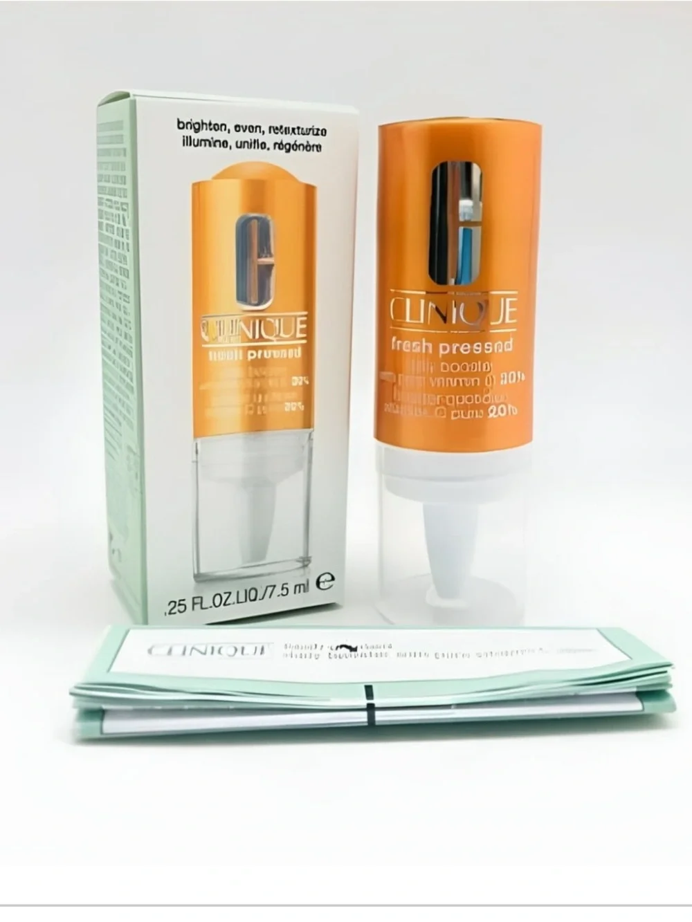 NIB Clinique Fresh Pressed Daily Booster w/ Pure Vitamin C 20% (.25 fl oz/7 ml)
